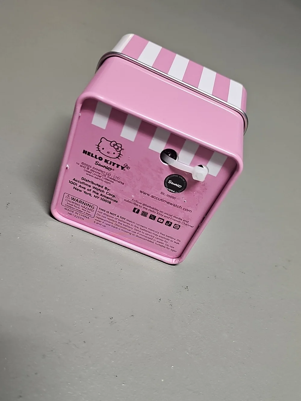 Sanrio Hello Kitty Pink LED Digital Watch Touch Screen Accutime NIB